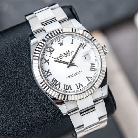 rolex oyster perpetual datejust roman numeral face|pre owned Rolex Datejust 41.